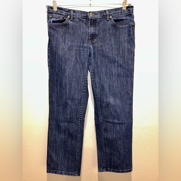 David Kahn Crop/Capri Jeans Dark Wash  No Size Tag - Measurements in Description - Picture 1 of 8